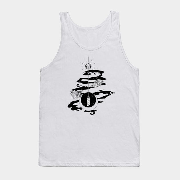 Night Pendulum Tank Top by Cosmic Queers